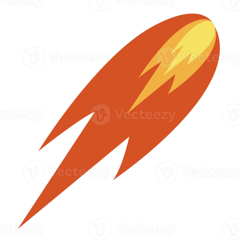 Rocket Jet fire Space PNG Illustration