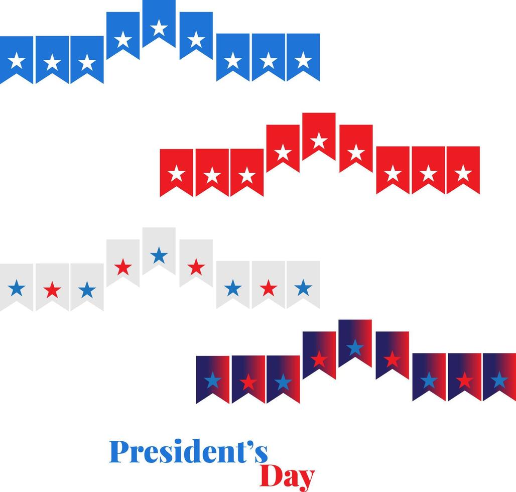 Happy Presidents day in United States. Washington's Birthday. vector