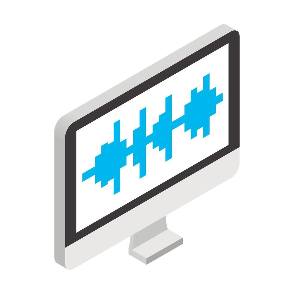 Sound wave in monitor vector