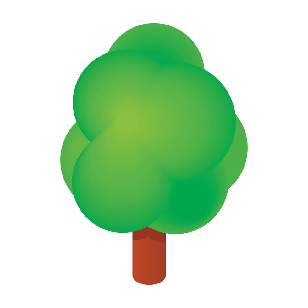 Isometric tree icon vector