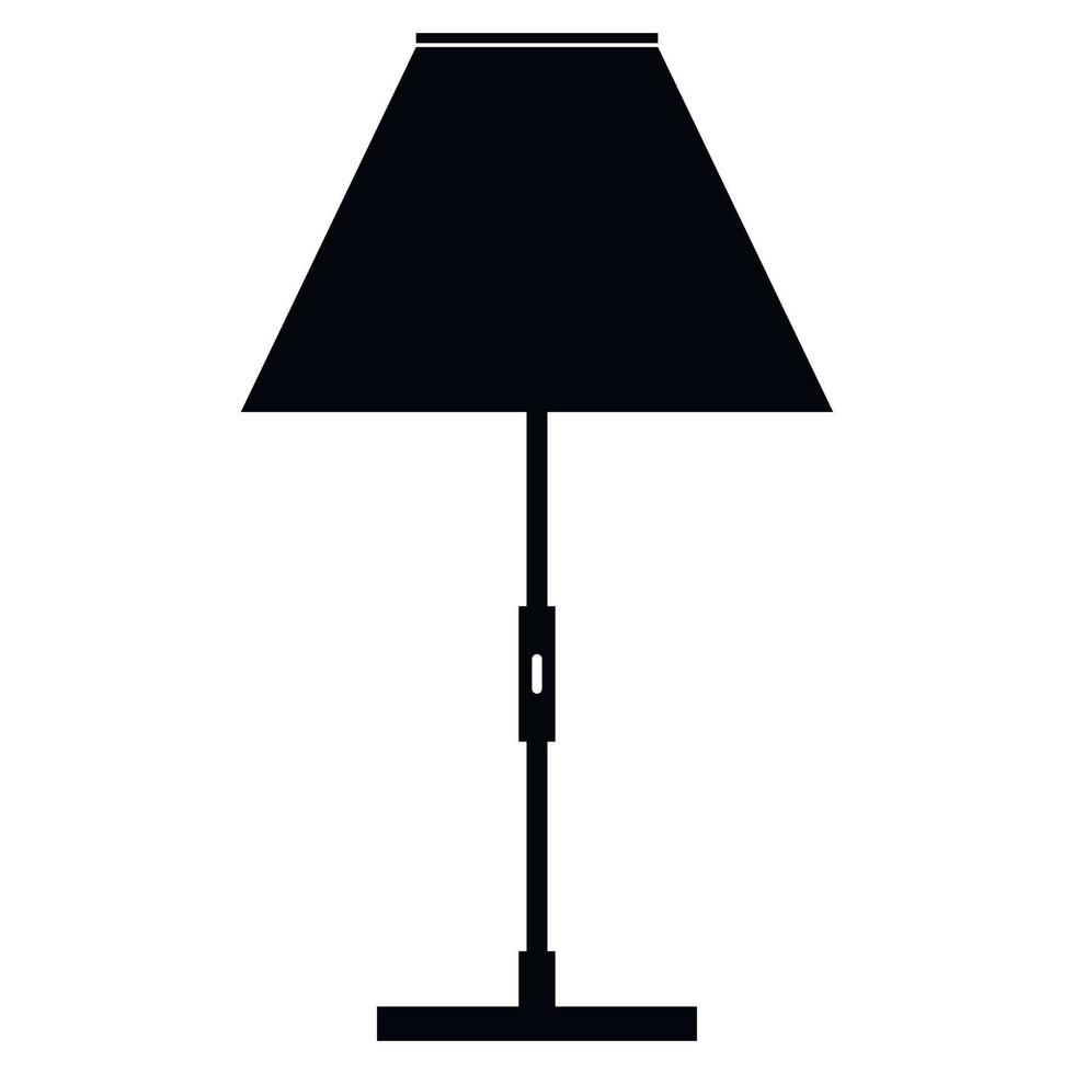 Floor lamp simple icon vector