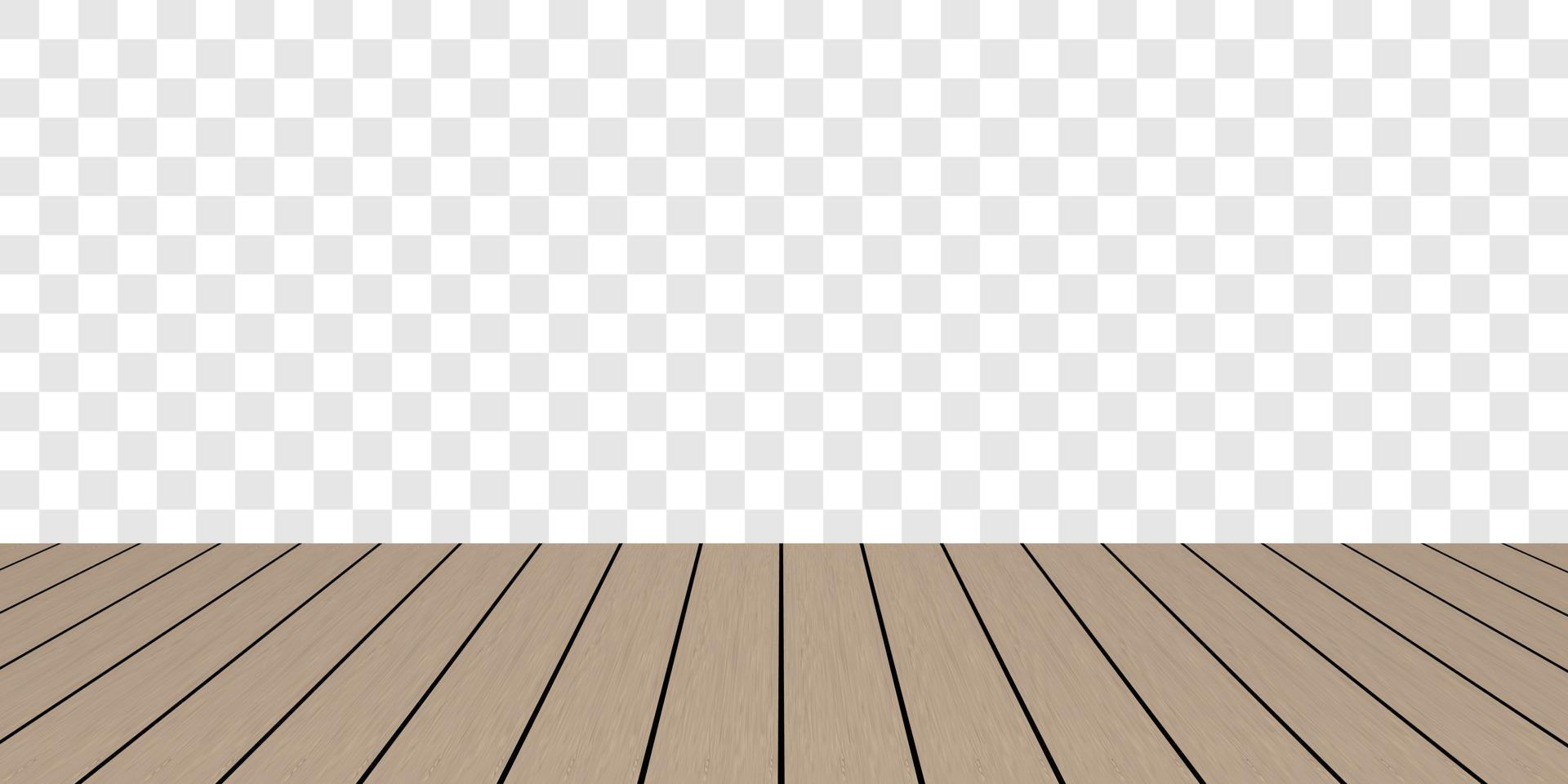 Realistic soft brown wood floor and grey checkered background vector