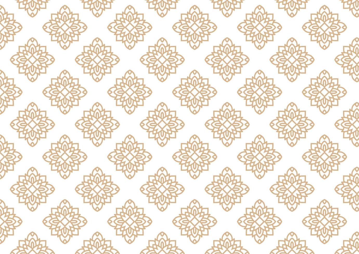 Ornamental doodle mandala seamless pattern background vector template, Seamless pattern with paisley, mandala, and floral motif for wallpaper