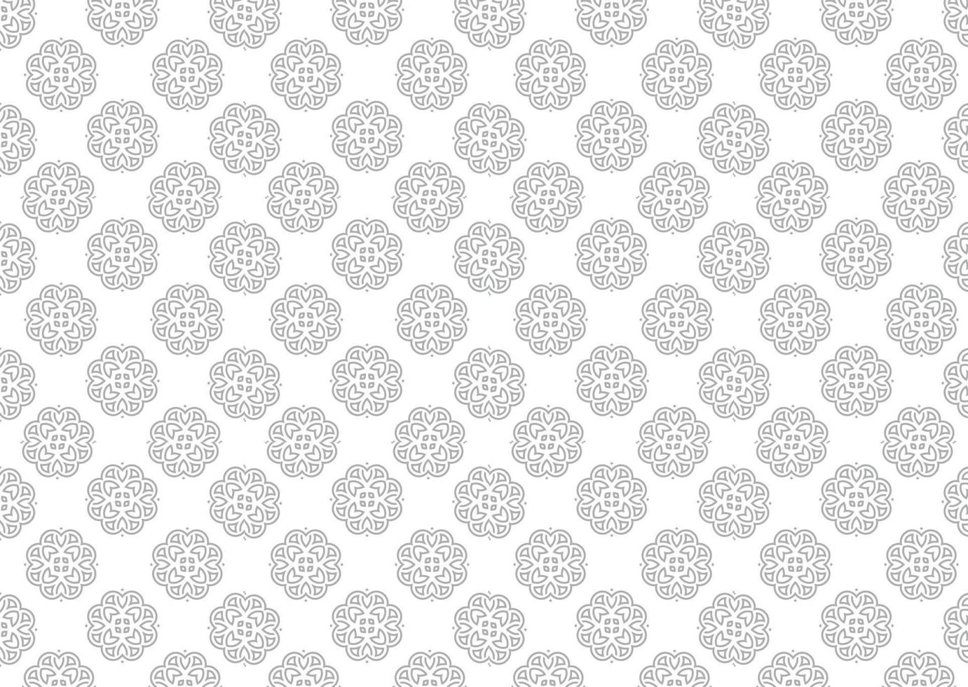 Ornamental doodle mandala seamless pattern background vector template, Seamless pattern with paisley, mandala, and floral motif for wallpaper