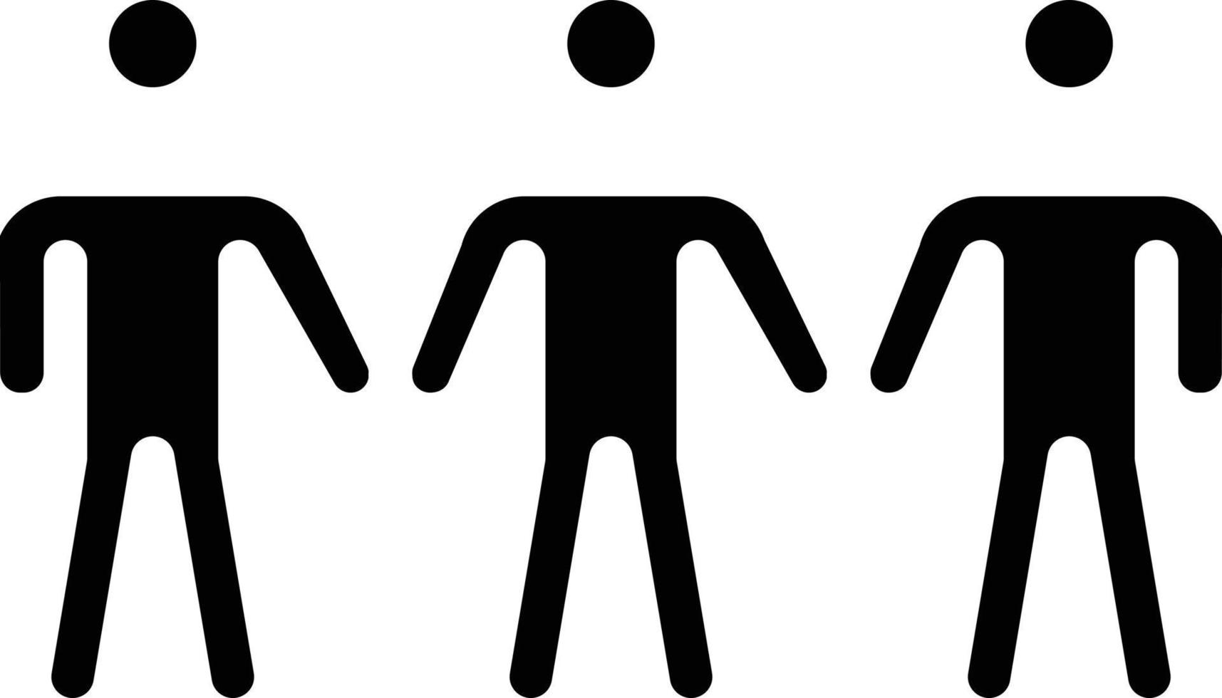 sociology team power partner social - solid icon vector