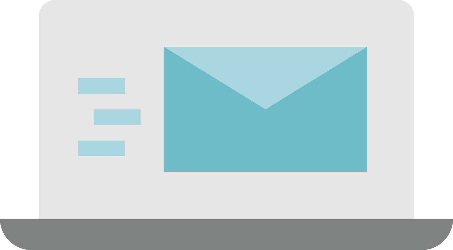 email message notebook communication - flat icon vector