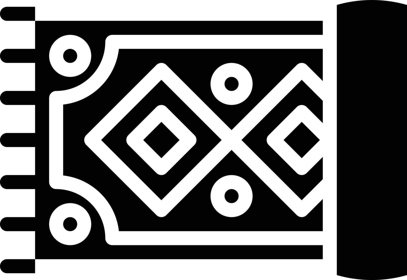 carpet rug flooring floor furniture - solid icon vector