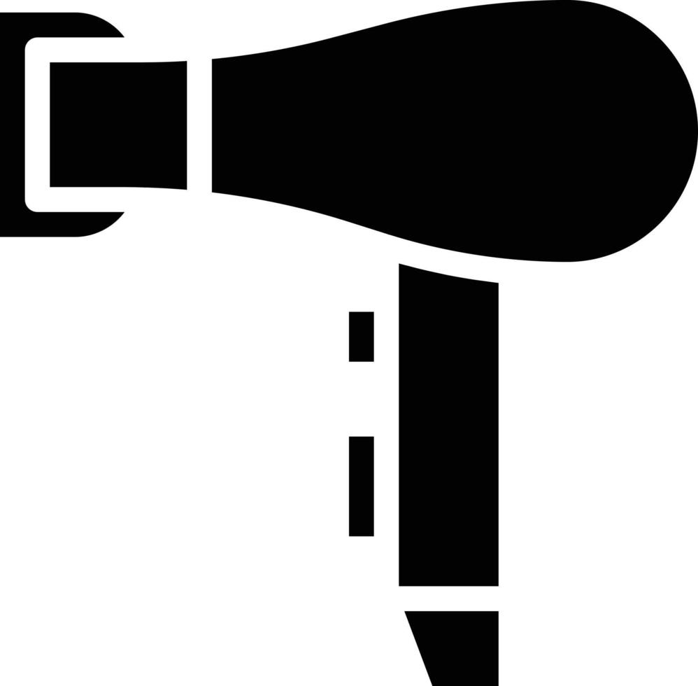 hair dryer electronics hotel spa - solid icon vector