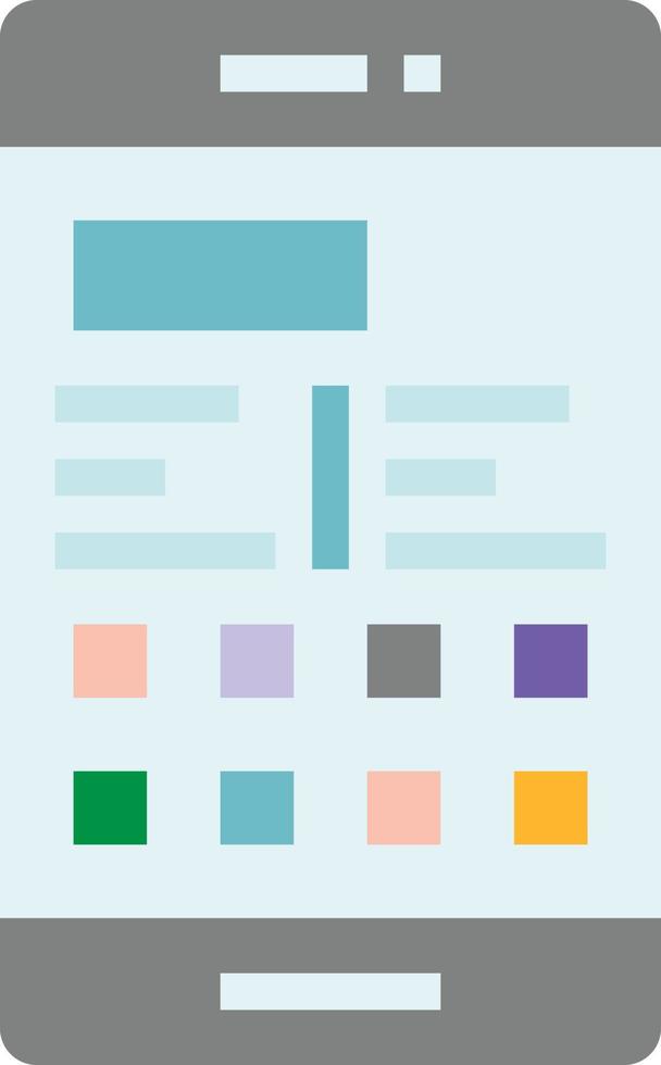 mobile phone communication - flat icon vector