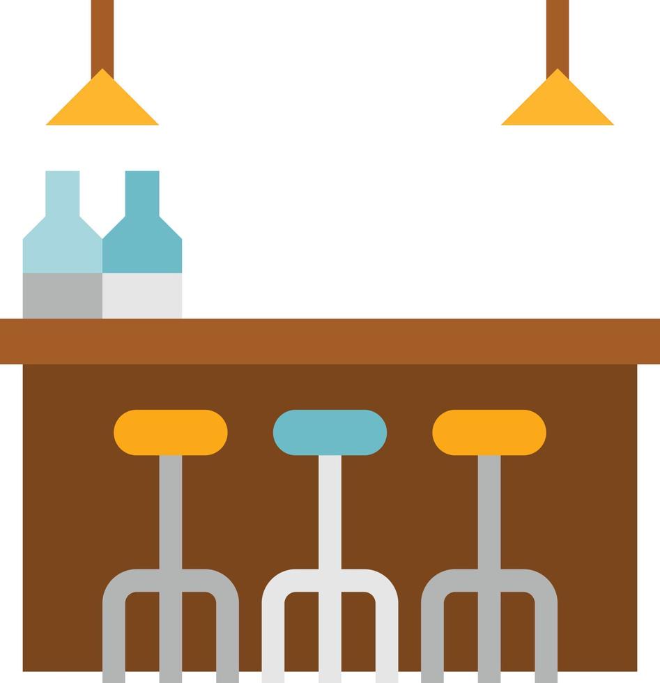 bar beber alcohol - icono plano vector