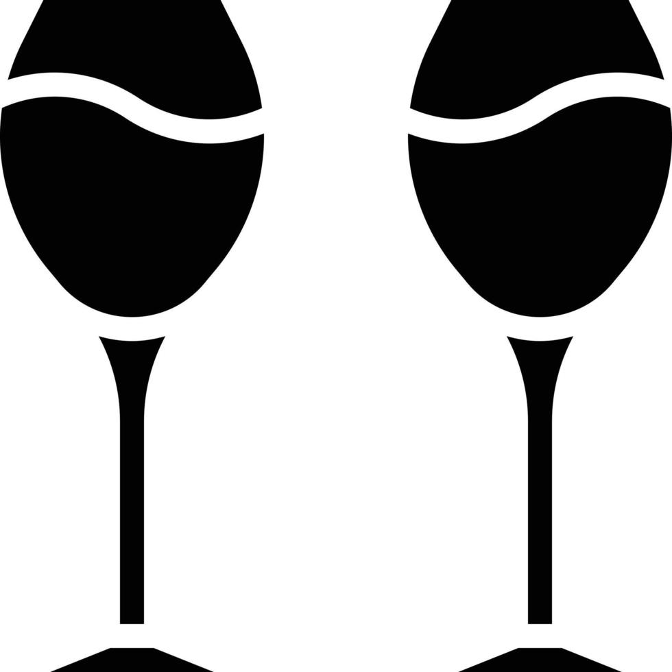 vino alcohol copa anima bebida - icono sólido vector