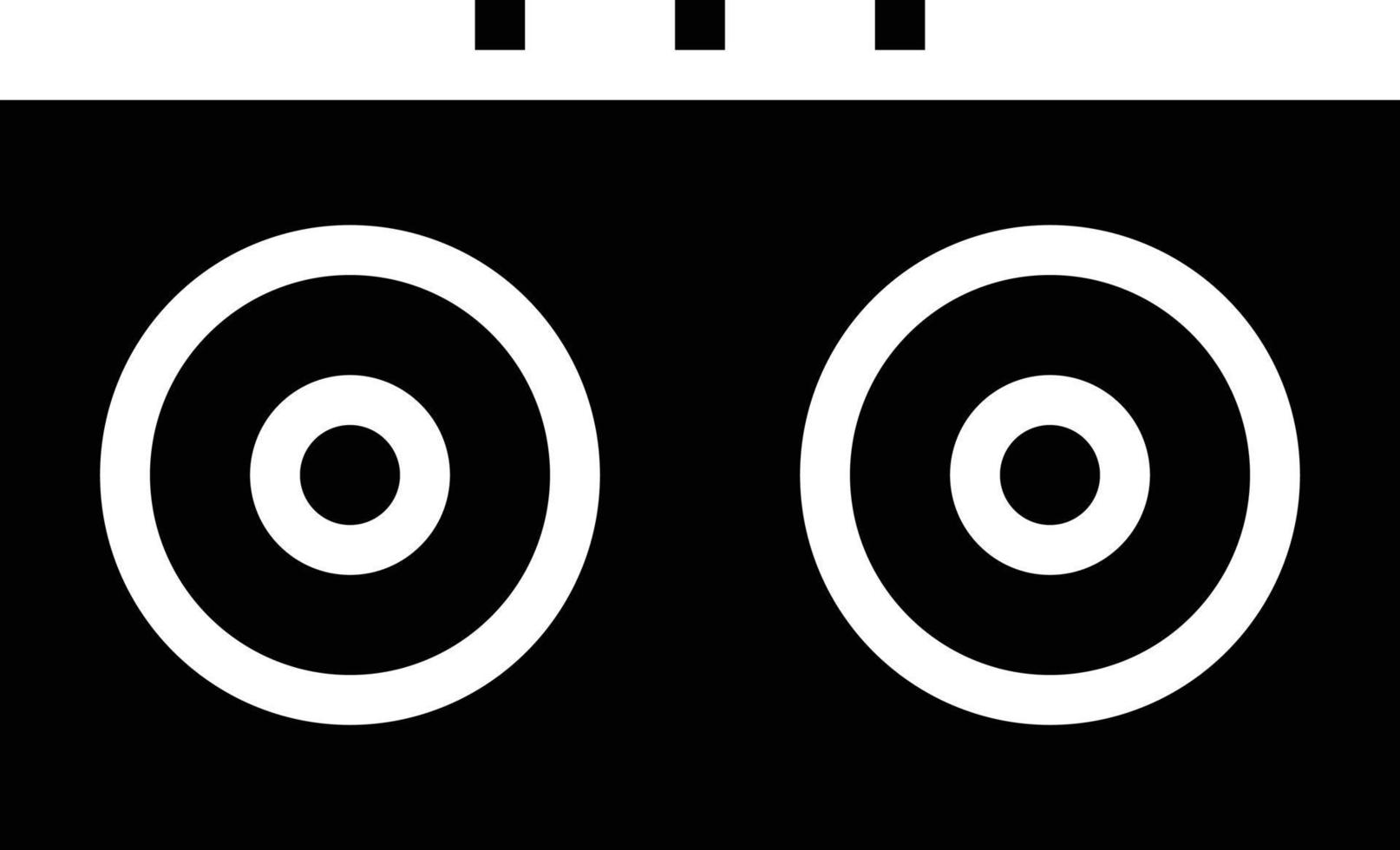 speaker sound wifi - solid icon vector