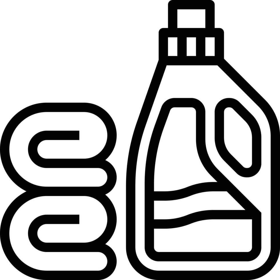 softener laundry cleaning - outline icon vector