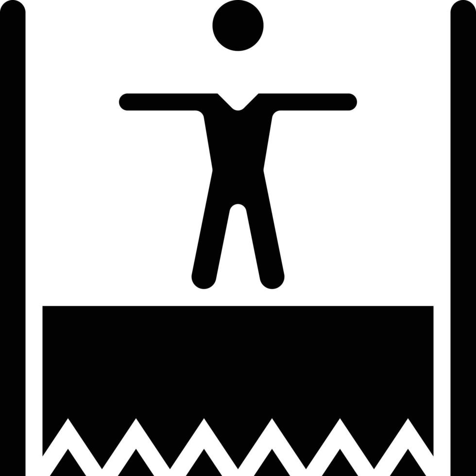 challenge risk success opportunity businessman - solid icon vector