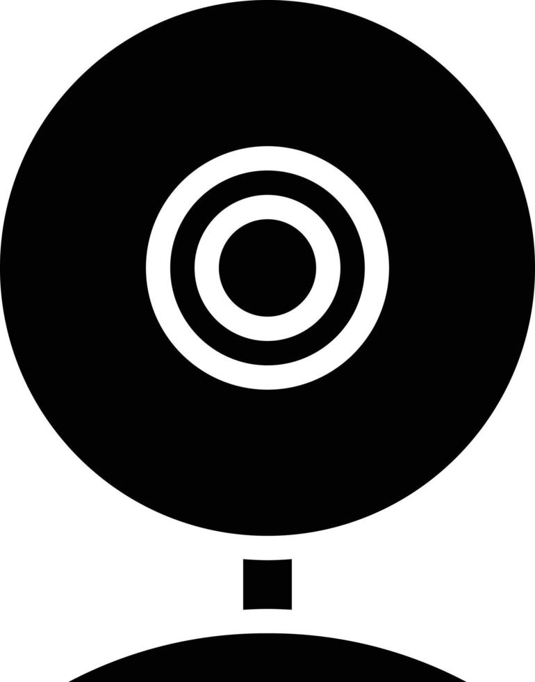 webcam wifi videocall - solid icon vector