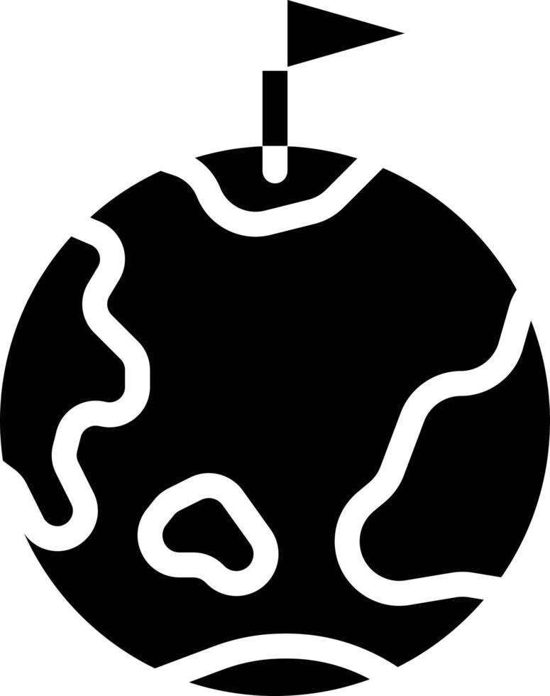 geography earth flag war goal - solid icon vector