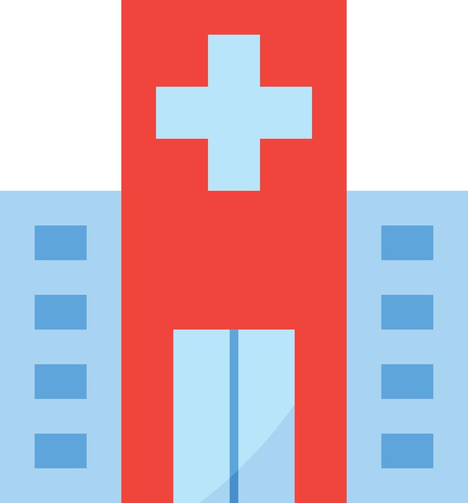 hospital place healthcare medical center - flat icon vector