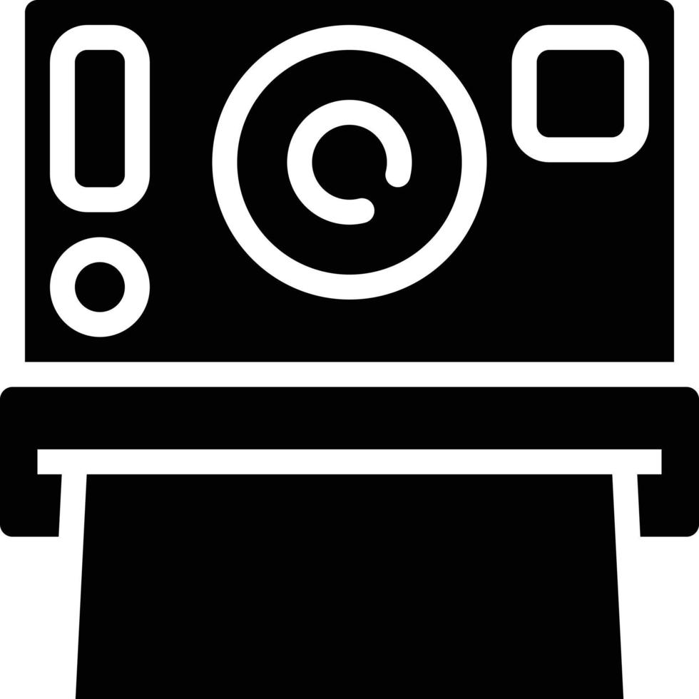 photography camera shoot lens - solid icon vector