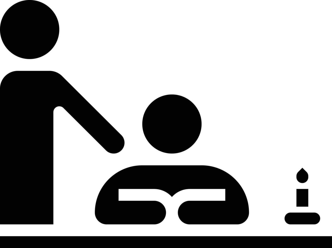 massage spa relax - solid icon vector