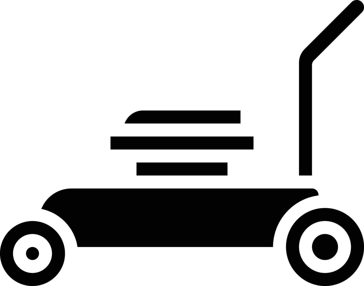 mowers machine gardening - solid icon vector