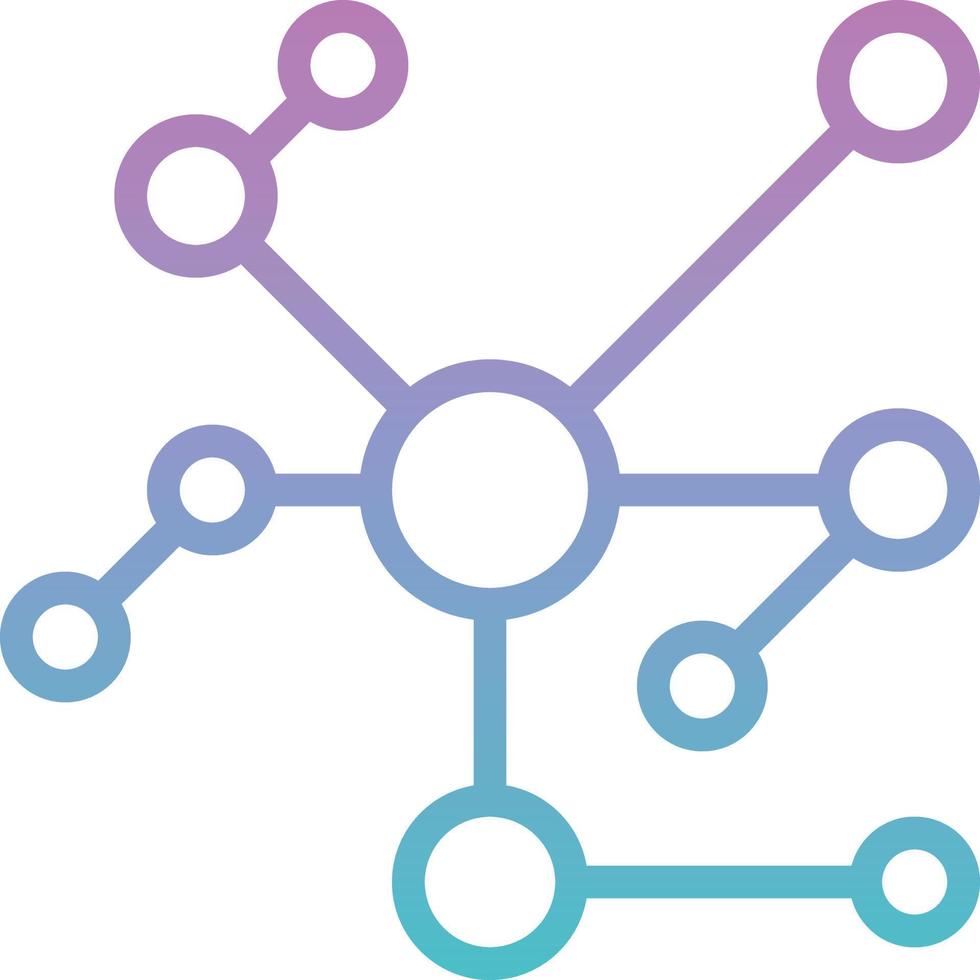 connection network communication - gradient icon vector