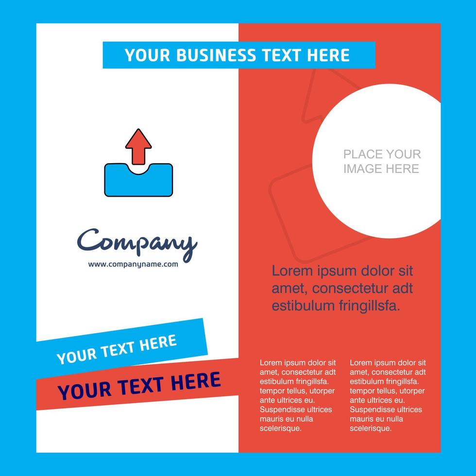 Uploading Company Brochure Template Vector Busienss Template