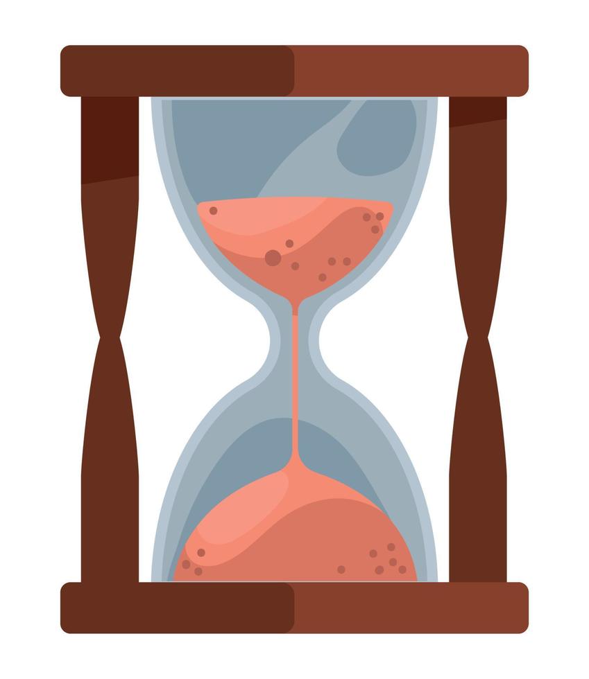 hourglass sand timer vector