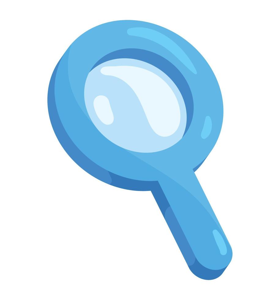 magnifying glass 3d style vector