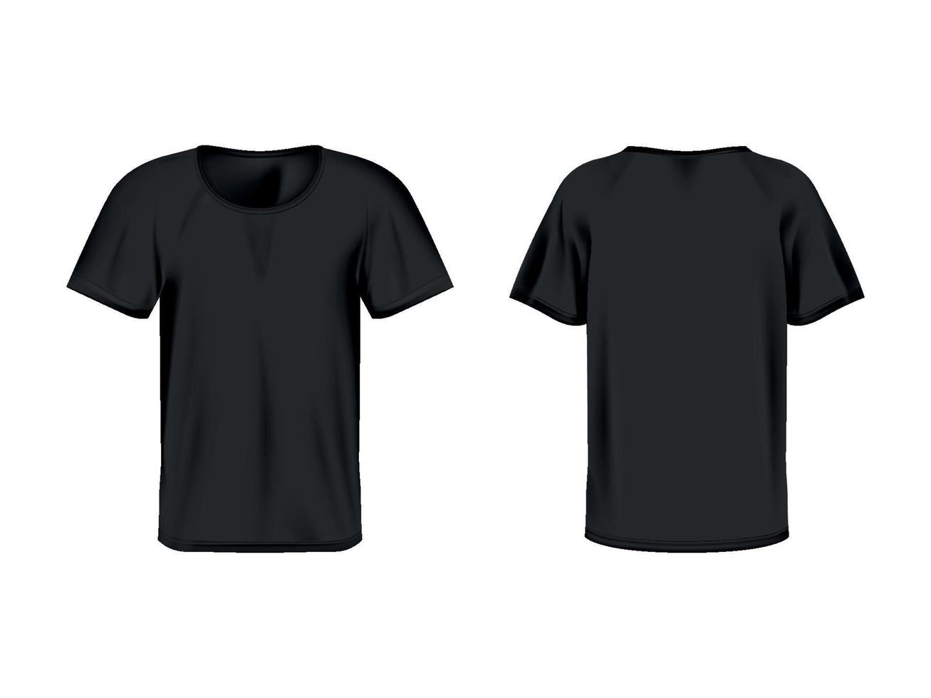 Realistic Scoop Neck T Shirt Mock Up vector