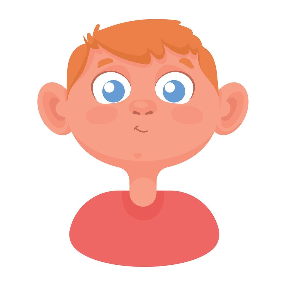 young blond man portrait vector