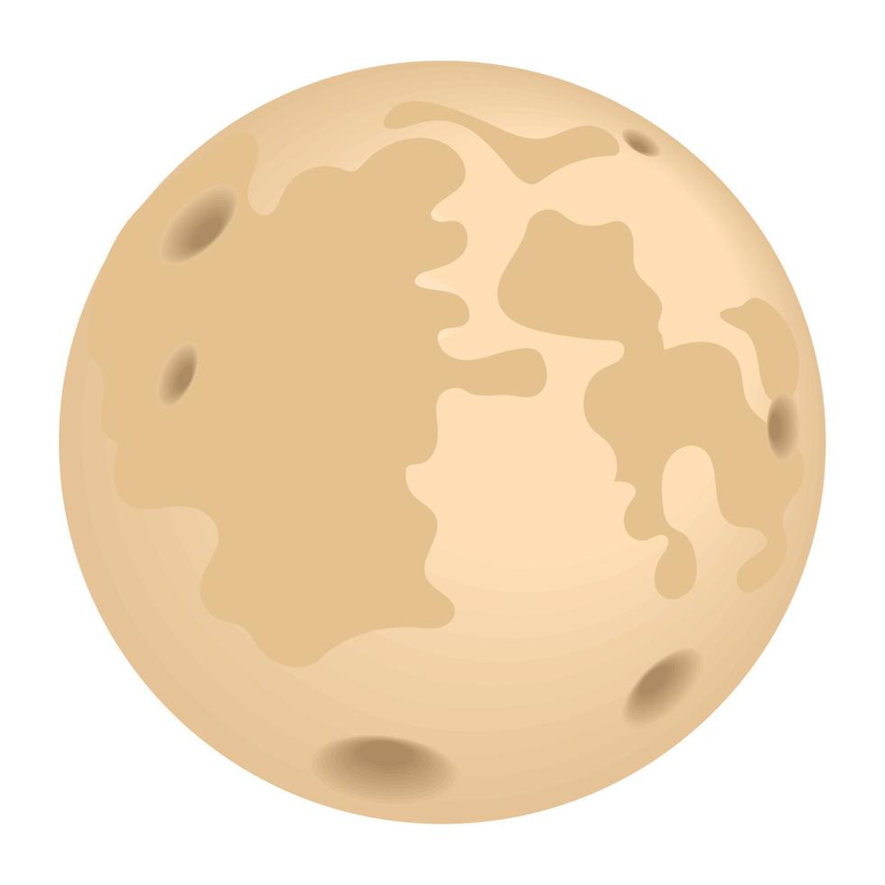 full moon space vector