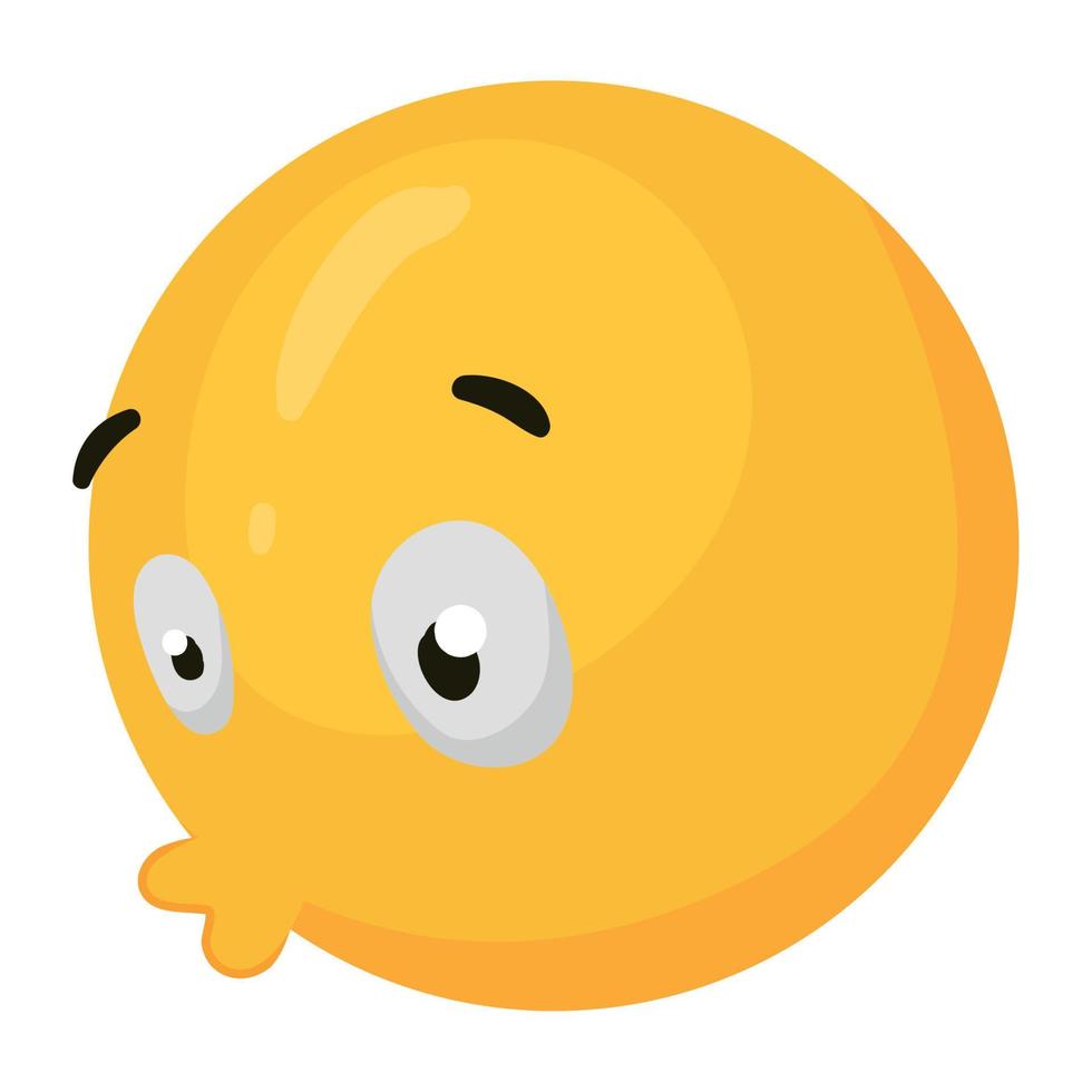 emoji blowing 3d style vector