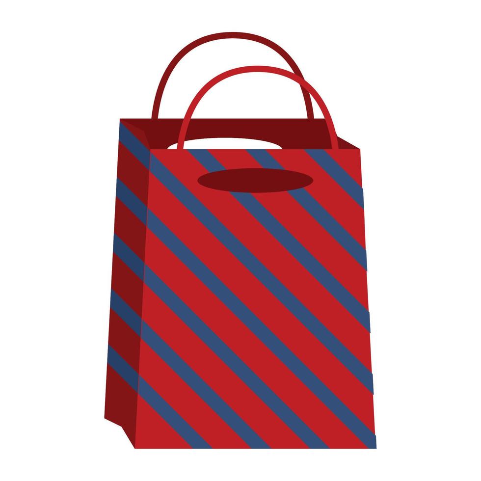 bolso de compras a rayas vector