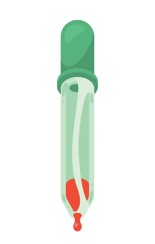 green dropper with blood vector