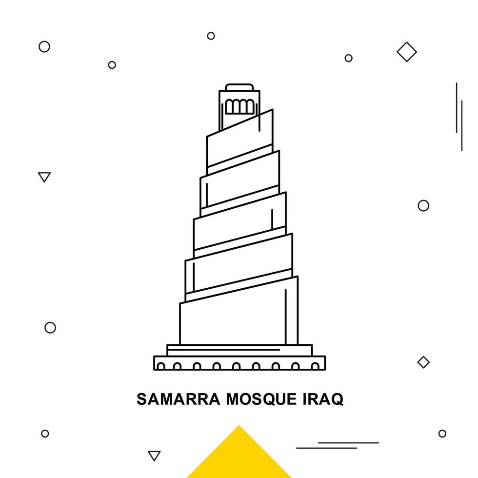 mezquita de samarra irak vector