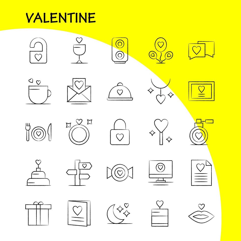 Valentine Hand Drawn Icon Pack For Designers And Developers Icons Of File Love Romance Valentine Image Love Romance Valentine Vector