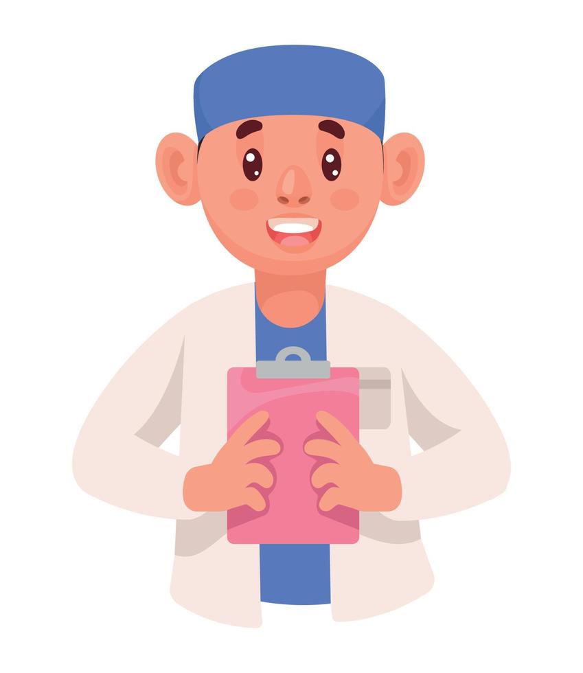 male doctor with order vector