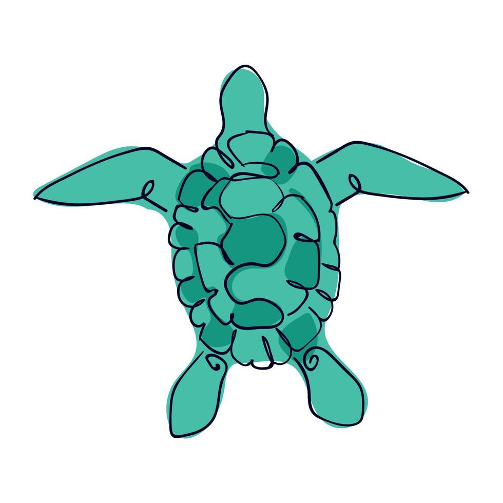 green turtle animal 14015203 Vector Art at Vecteezy