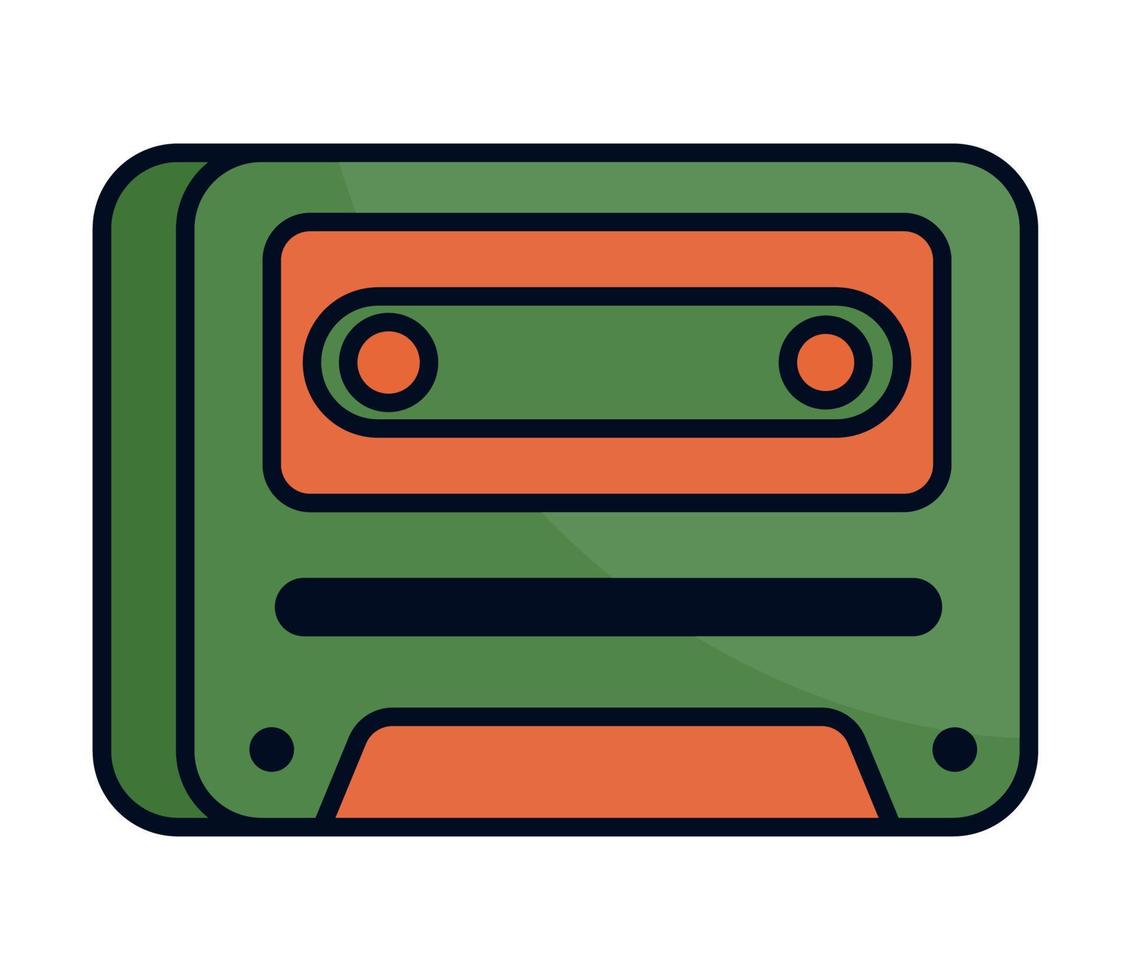 cassette retro pop art vector