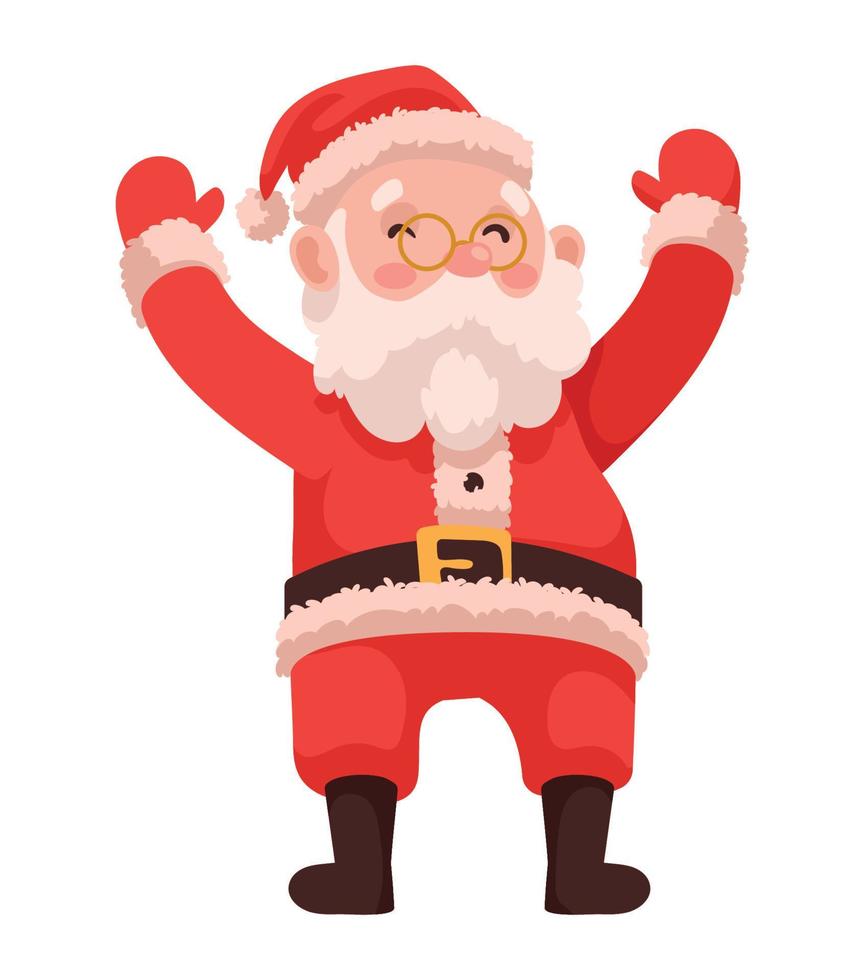 santa claus celebrating vector