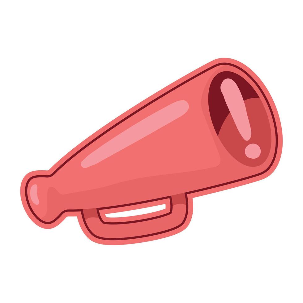 megaphone with alert sticker retro vector