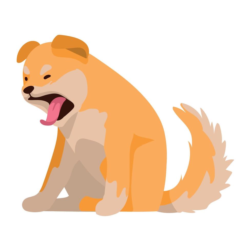 akita inu dog mascot domestic vector