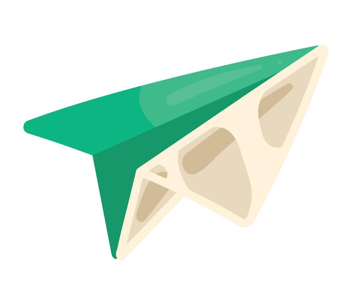 paper airplane glassmorphism vector