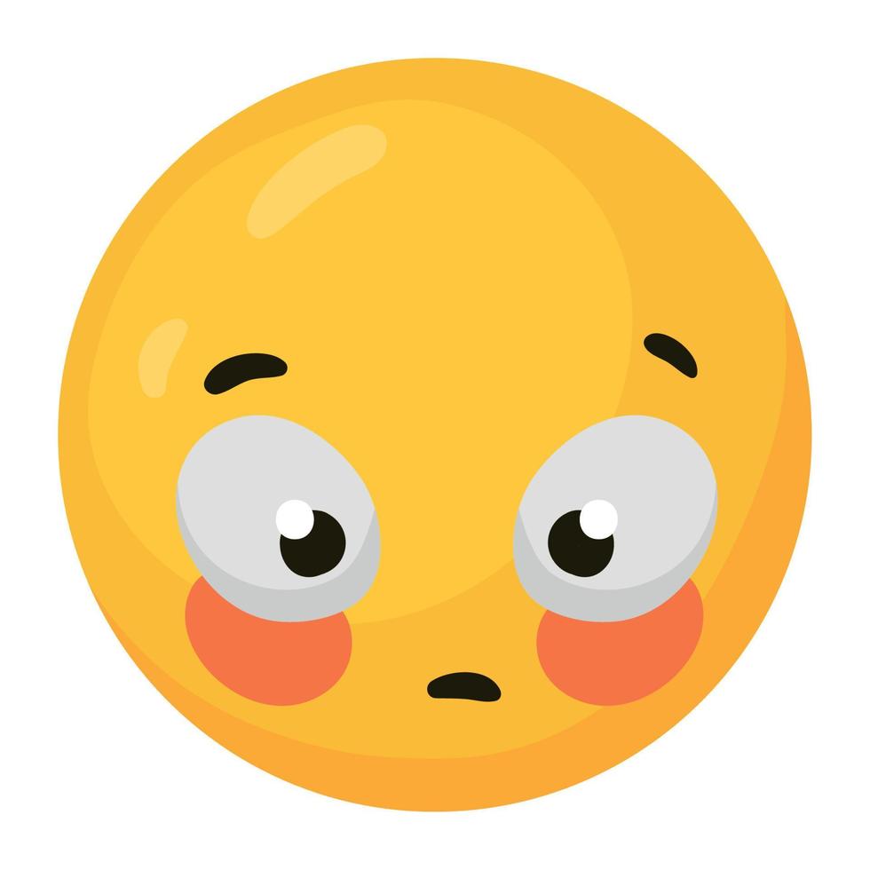 emoji sorry 3d style vector
