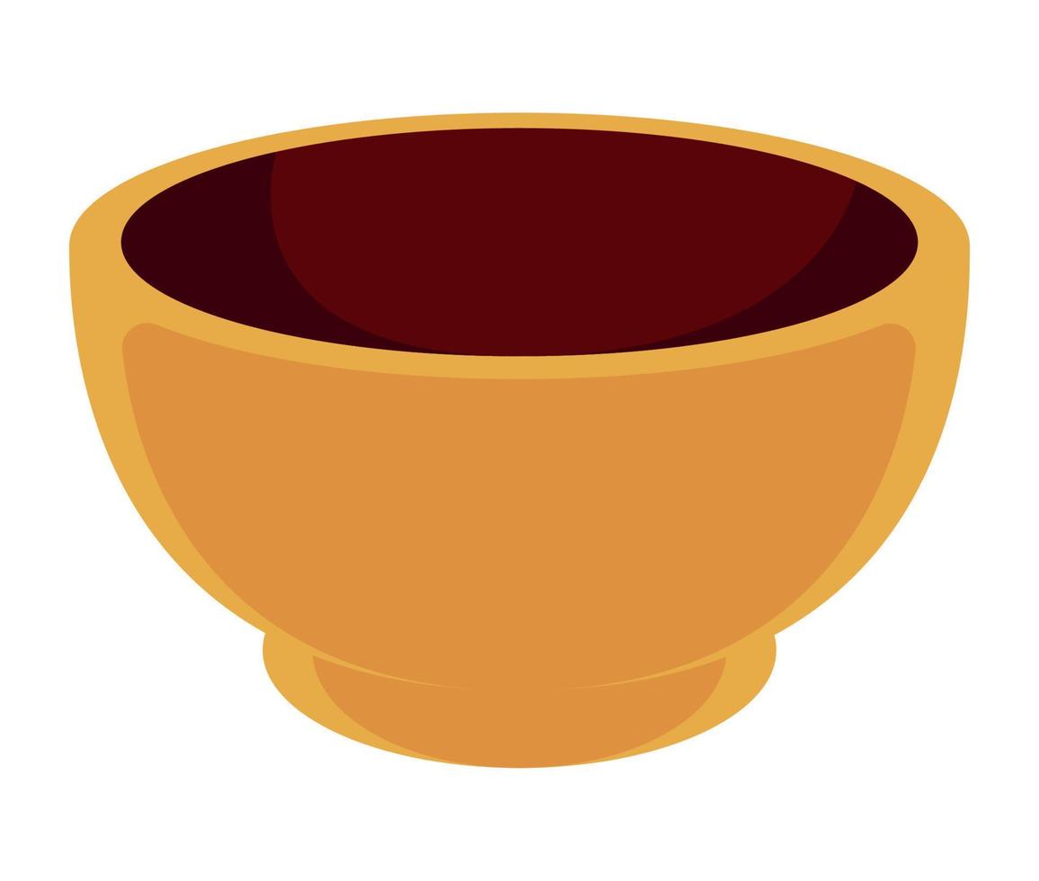 golden bowl decoration vector