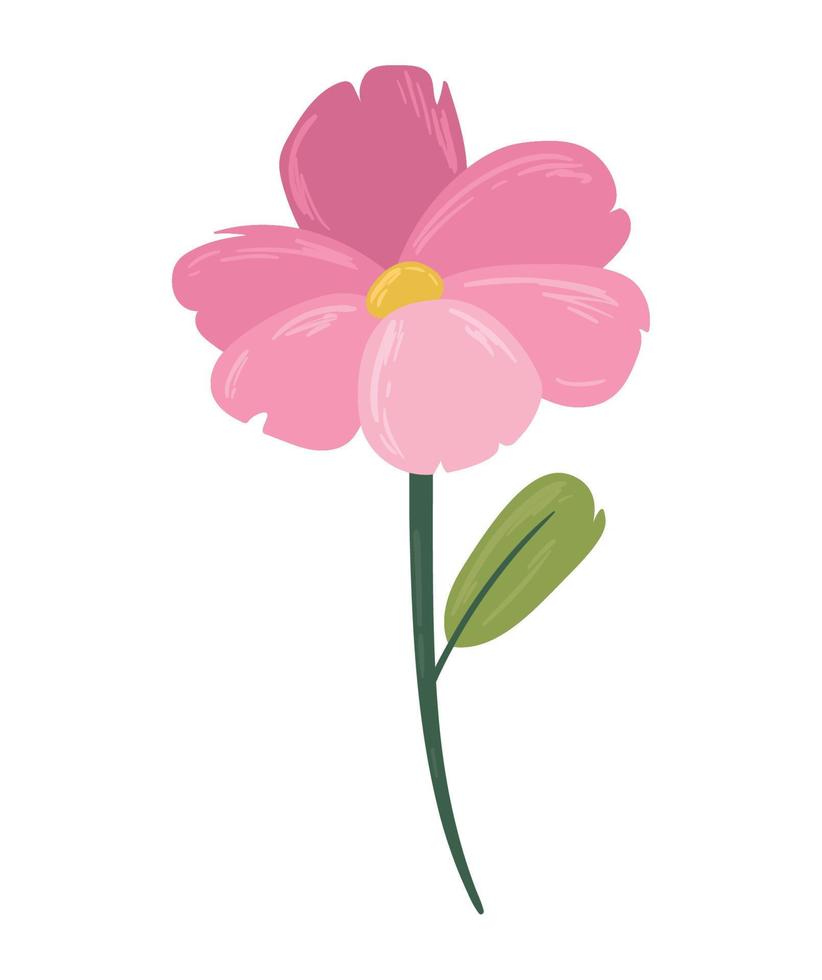 pink flower garden vector