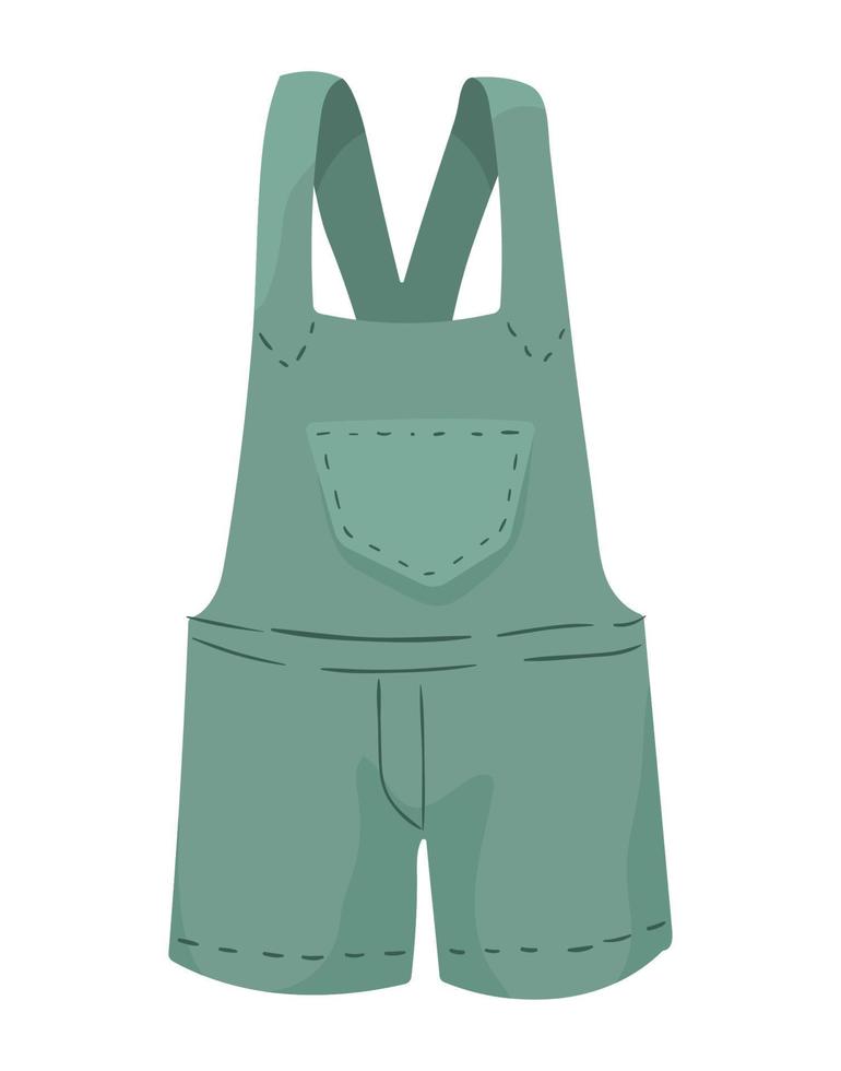 gardener overalls clothes vector