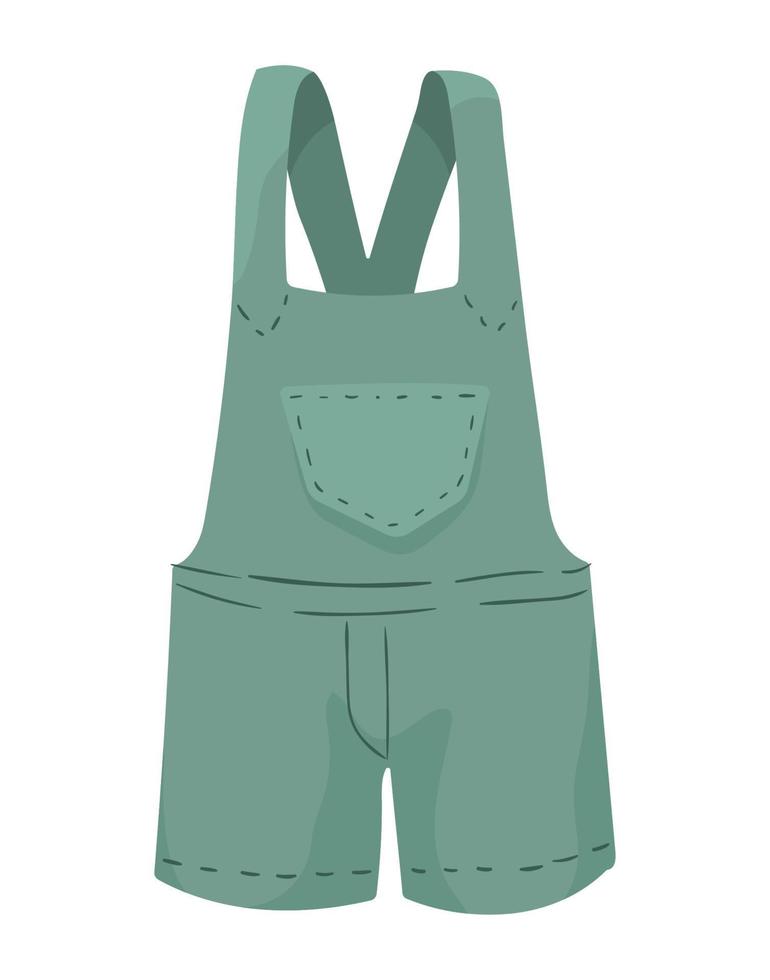 gardener overalls clothes vector