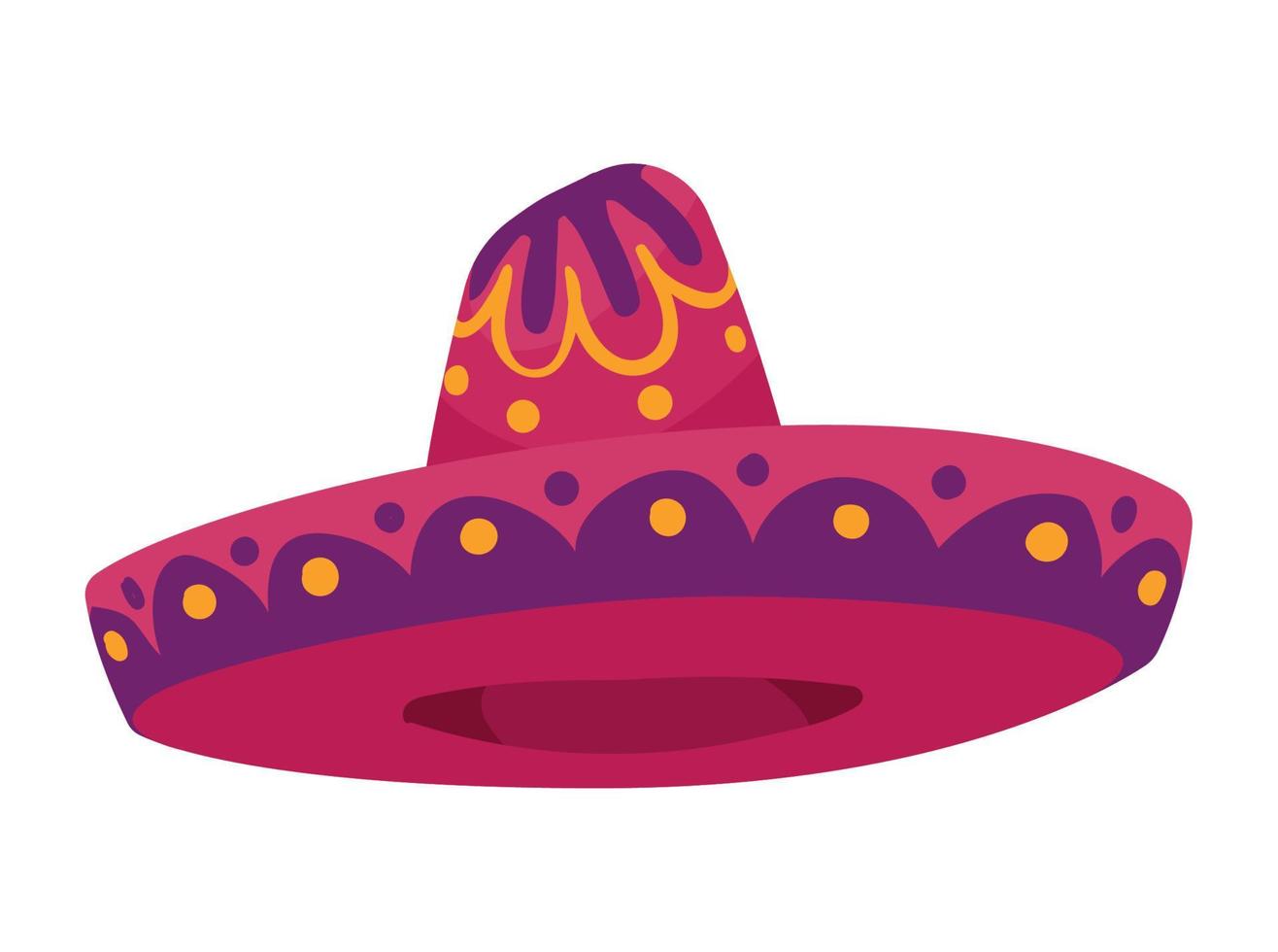 mexican mariachi hat vector