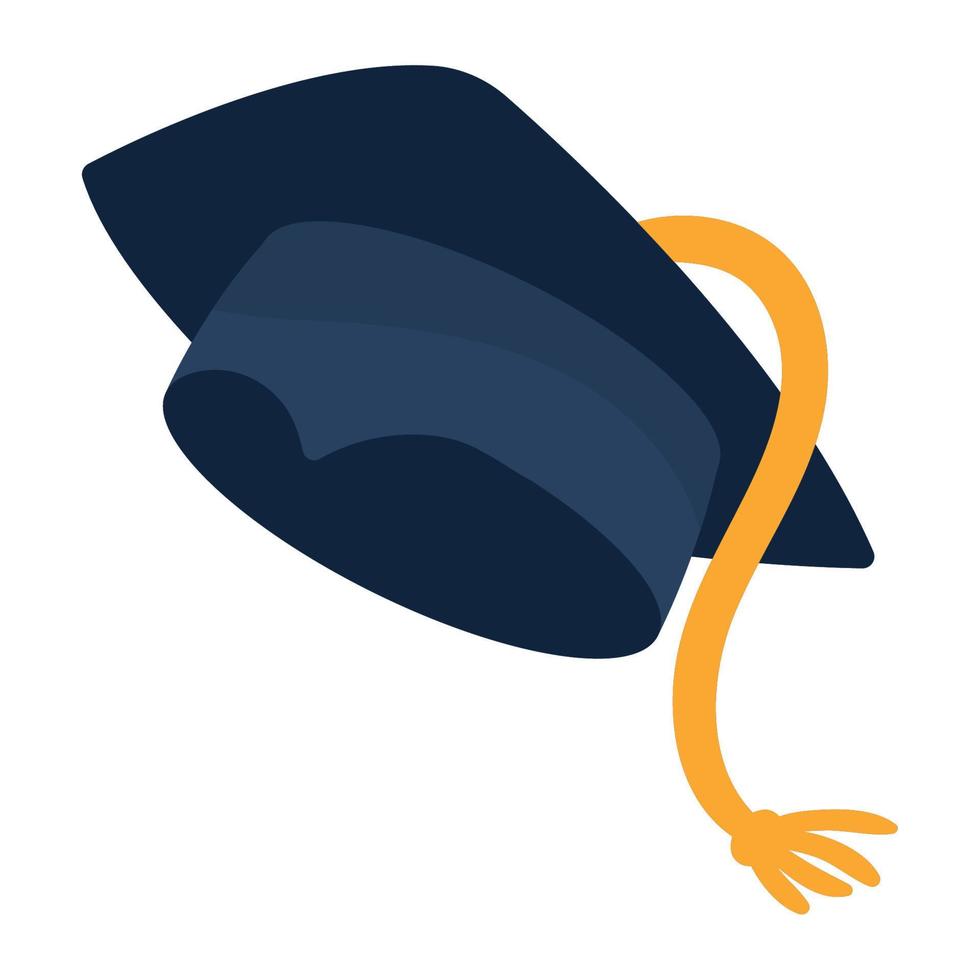 graduation hat accessory vector
